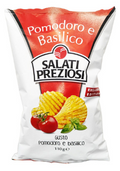 SALATI PREZIOSI PATATINE POMODORO E BASILICO 110g (20 in a box)