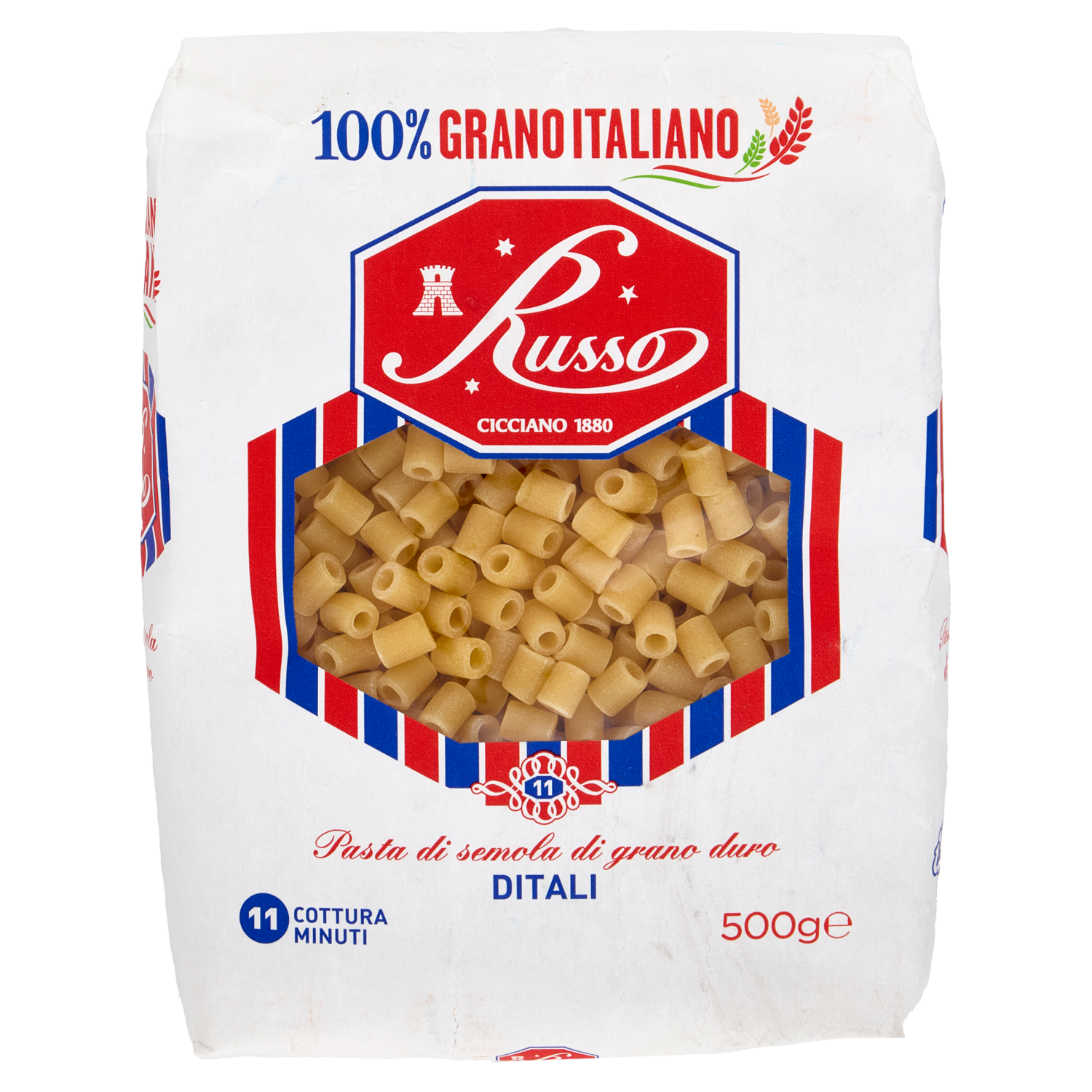 RUSSO PASTA DI SEMOLA DITALI 500g (20 in a box)