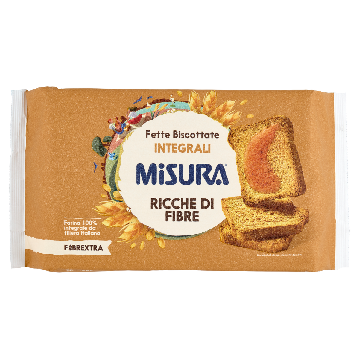 MISURA FETTE INTEGRALI FIBRE EXTRA X42 320g (12 in a box)