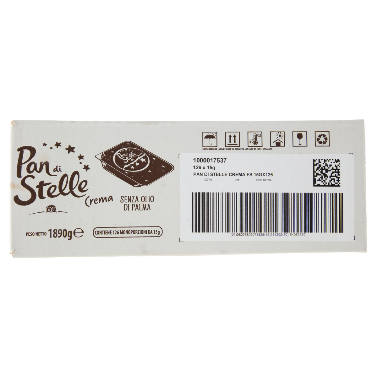 PANDISTELLE CREMA MONOPORZIONE 15G X 126pcs (single item)