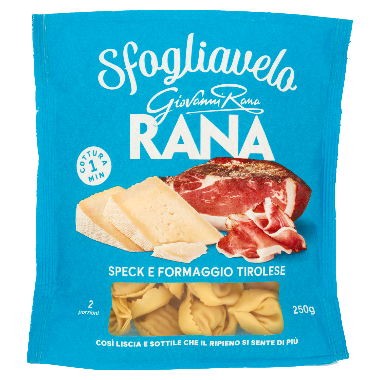 RANA SFOGLIAGREZZA SPECK E FORMAGGIO 250g (4 in a box)