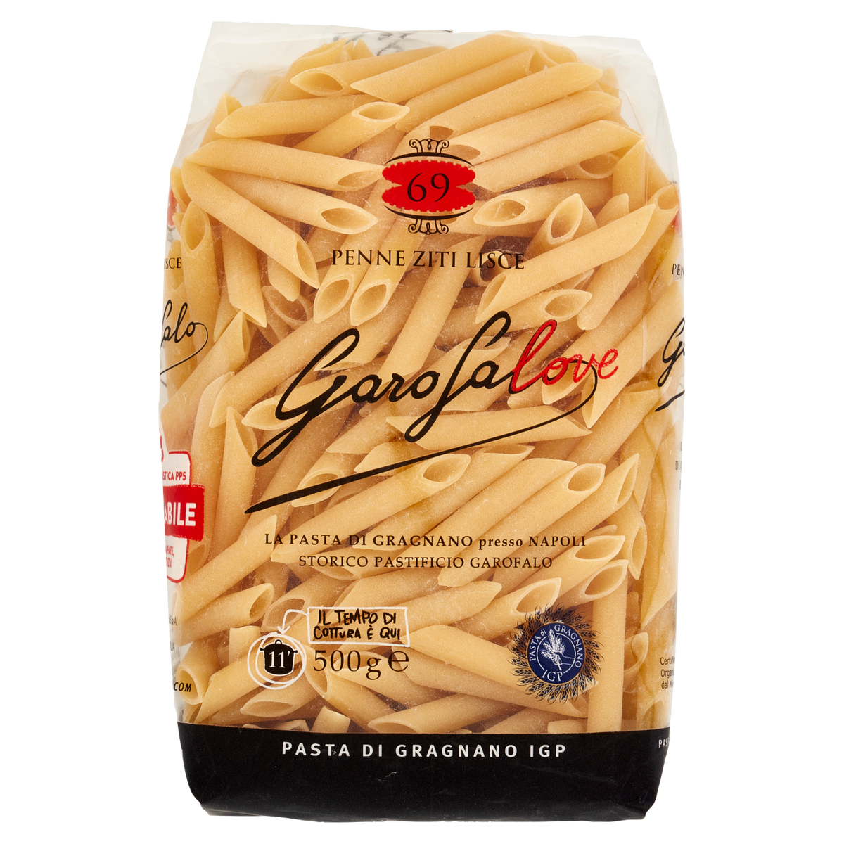GAROFALO PASTA DI SEMOLA PENNE ZITI LISCI 500(16 In a box)