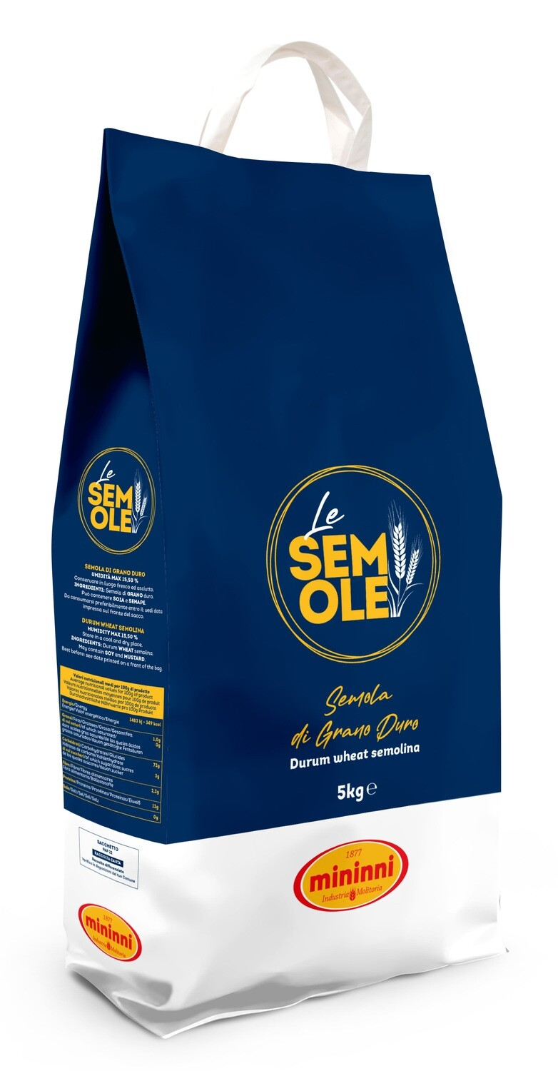 MININNI SEMOLA DI GRANO DURO 5kg (single bag)
