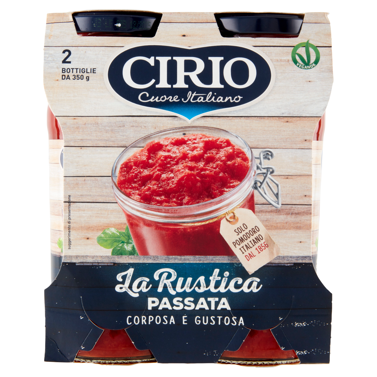 CIRIO PASSATA RUSTICA 350gX2 (6 in a box)