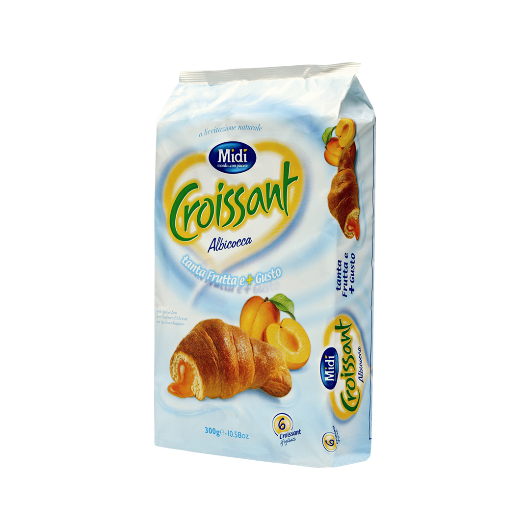 MIDI' CROISSANT ALBICOCCA X6 300g (12 in a box)