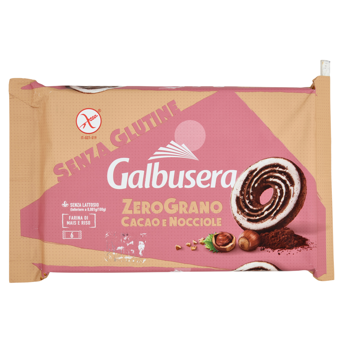 GALBUSERA ZEROGRANO CACAO E NOCCIOLE gluten-free lactose-free 220g (14 in a box)