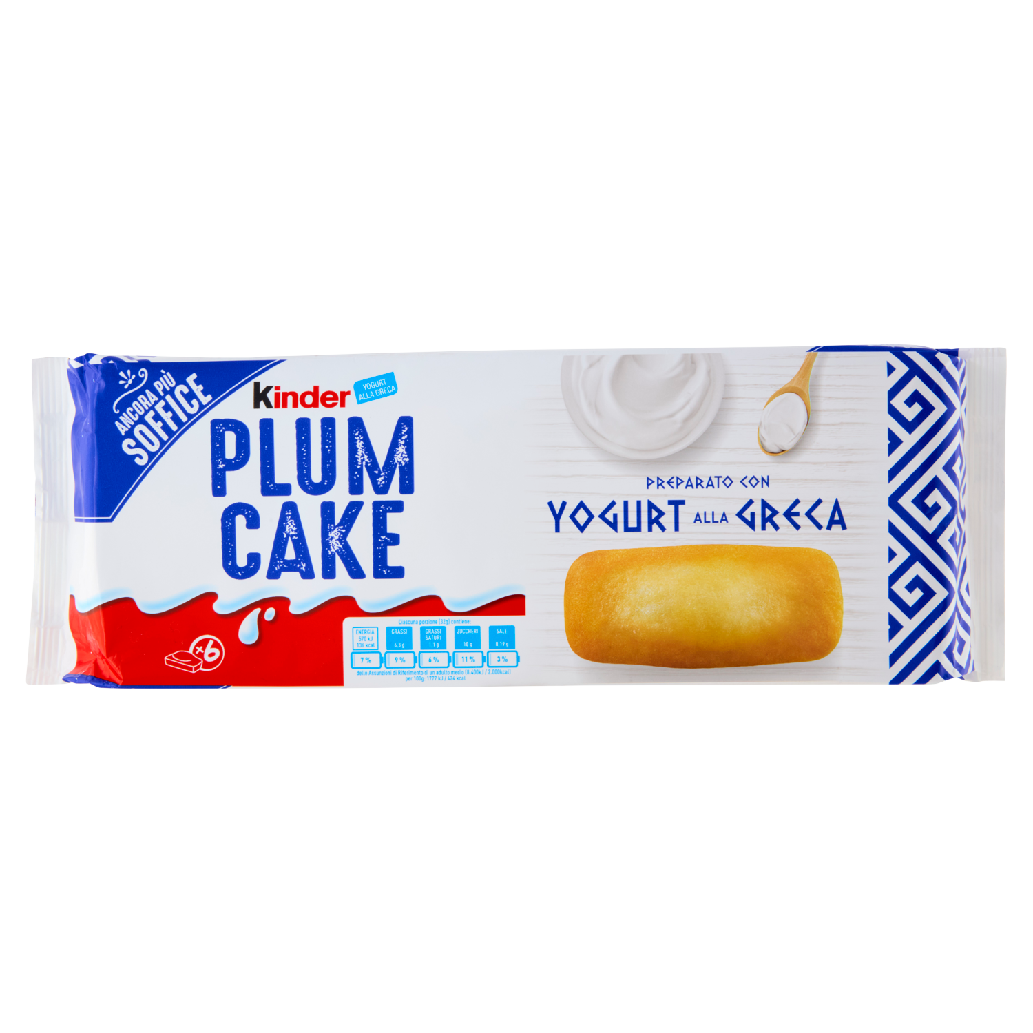 KINDER PLUMCAKE YOGURT ALLA GRECA 192g (15 in a box)