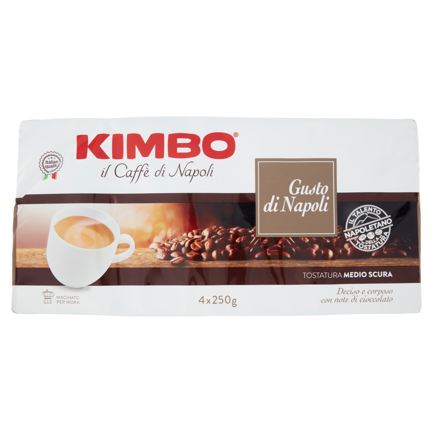 KIMBO GUSTO NAPOLI 250g X4 (5 in a box)
