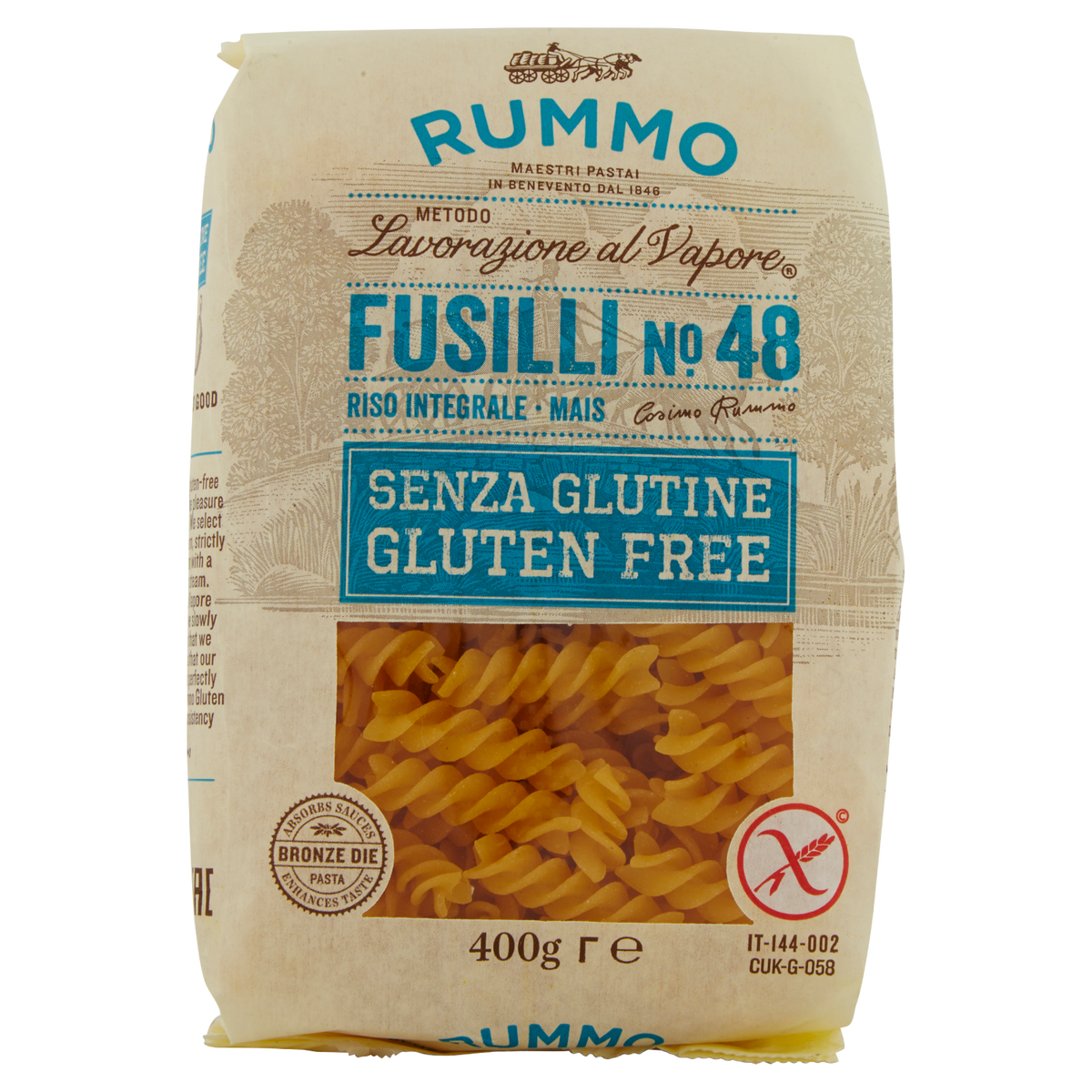 RUMMO FUSILLI SENZA GLUTINE 400g (12 in a box)