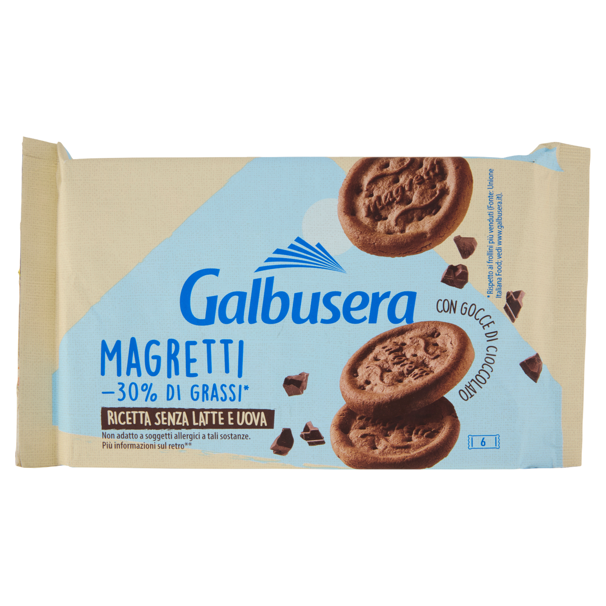 GALBUSERA MAGRETTI FROLLINO GOCCE DI CIOCCOLATO 260g (10 in a box)