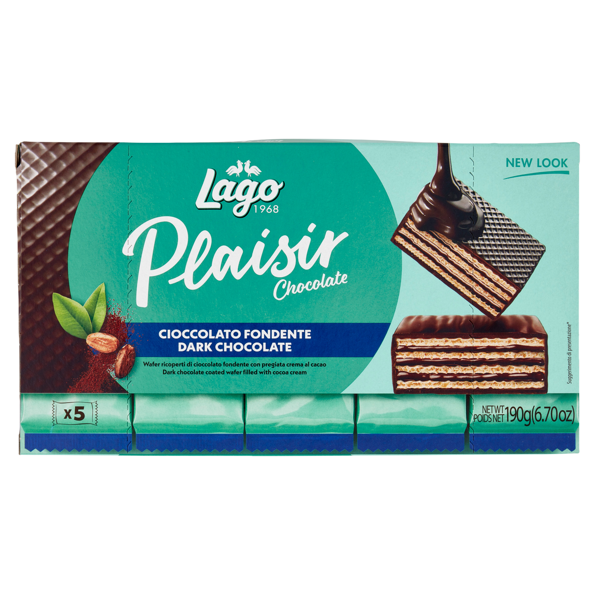 LAGO PLAISIR FONDENTE X5 190g (16 in a box)