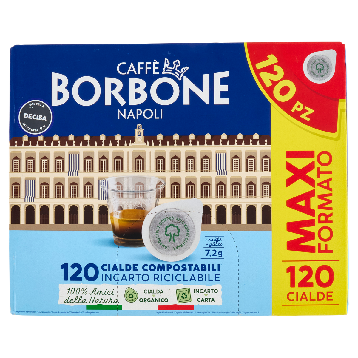 BORBONE BORBONE DECISA CIALDEX120 864g (single item)