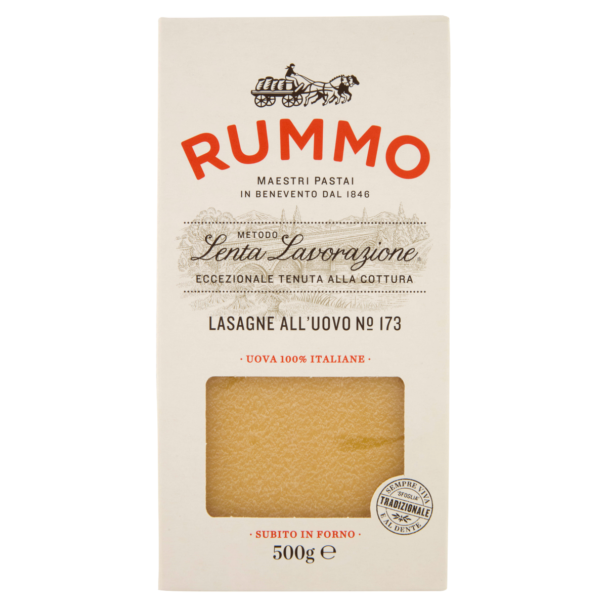 RUMMO LASAGNE ALL'UOVO 500g (12 in a box)