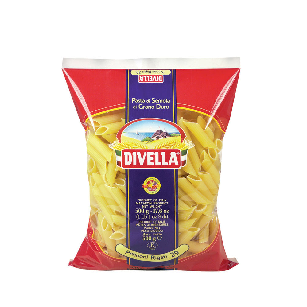 DIVELLA PASTA DI SEMOLA PENNONI RIGATI N.29 500g (24 in a box)