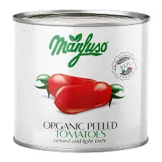 MANFUSO ORGANIC PEELED TOMATO 6X2.5KG BOX