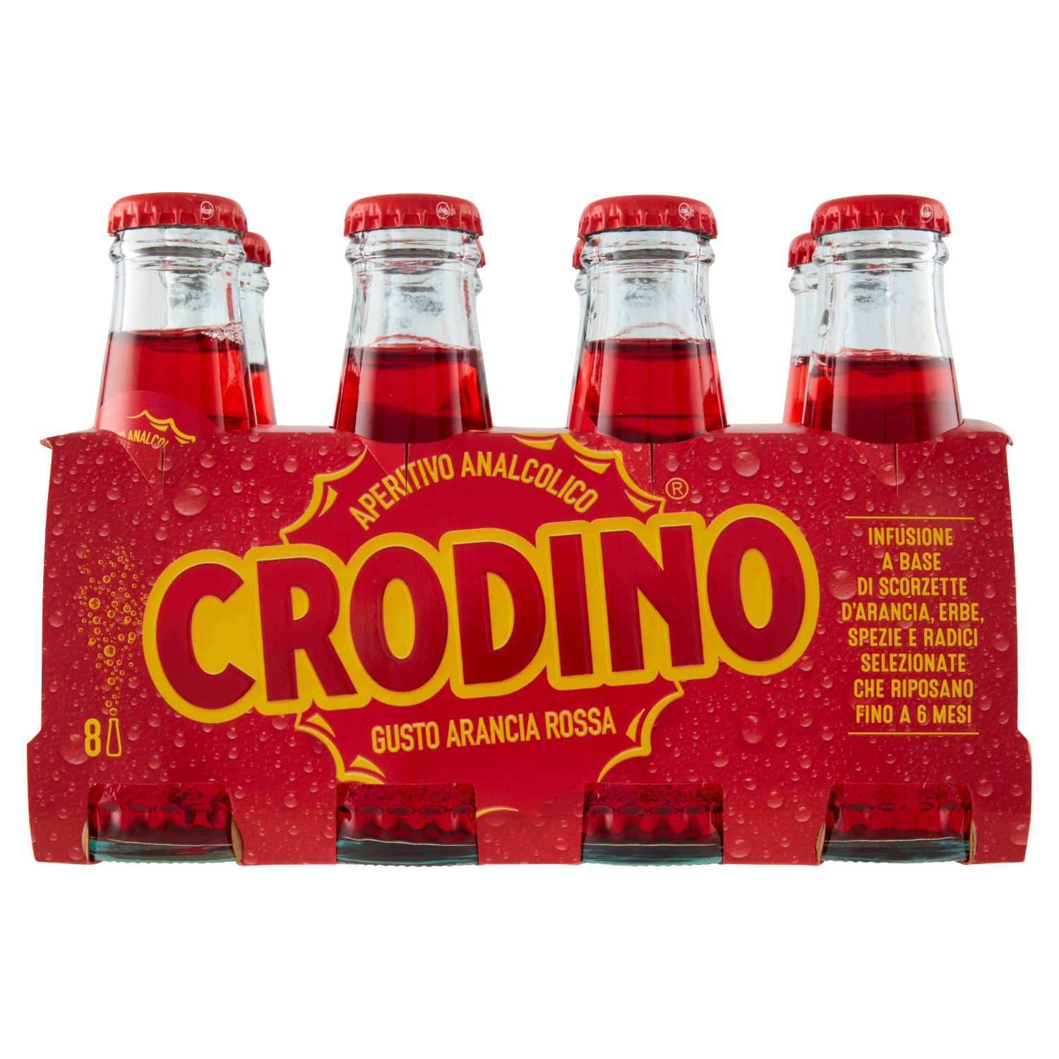CRODINO GUSTO ARANCIA ROSSA 525 ml (single item 6 pcs)