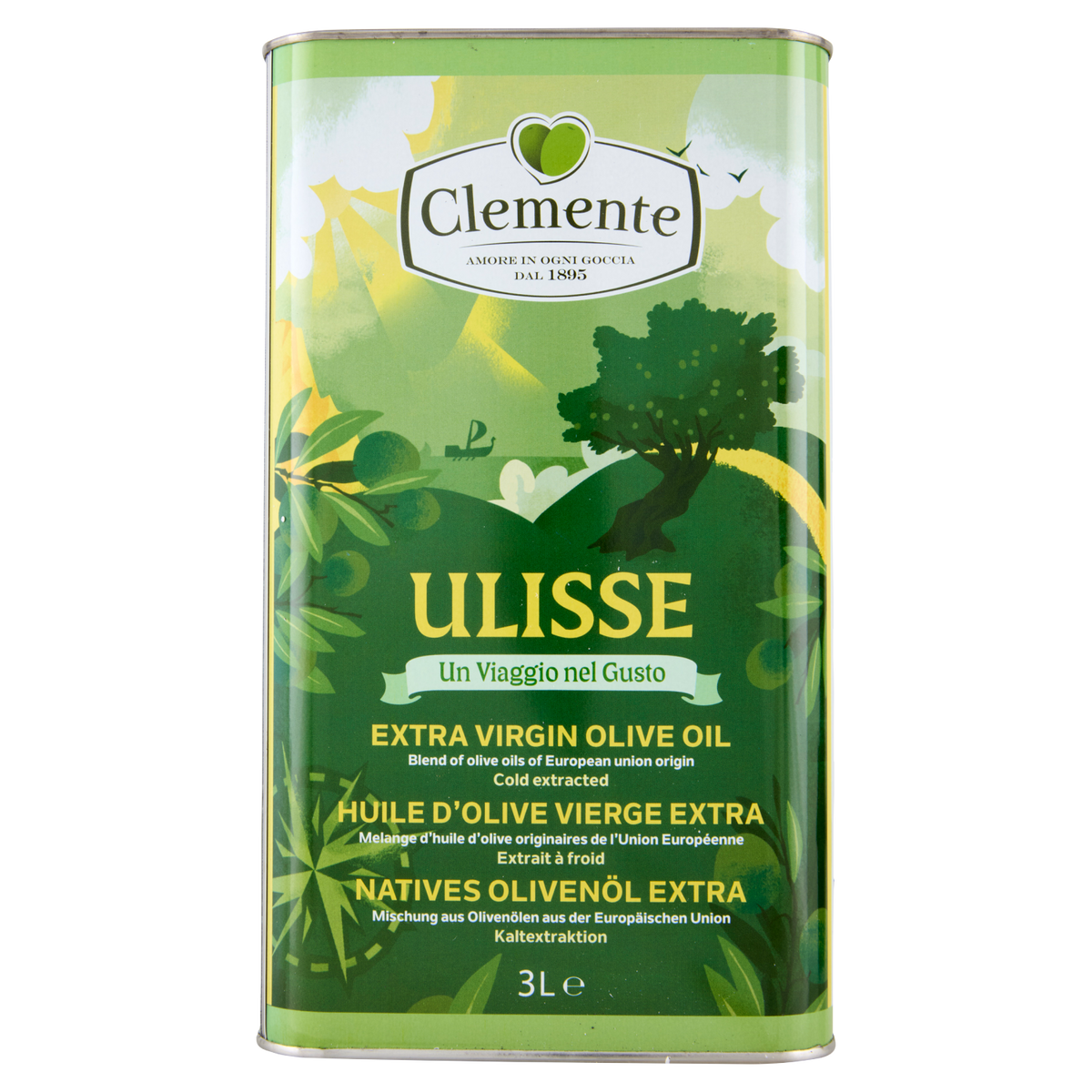 CLEMENTE OLIO EXTRA VIRGIN (ULISSE) 3lt (4 in a box)