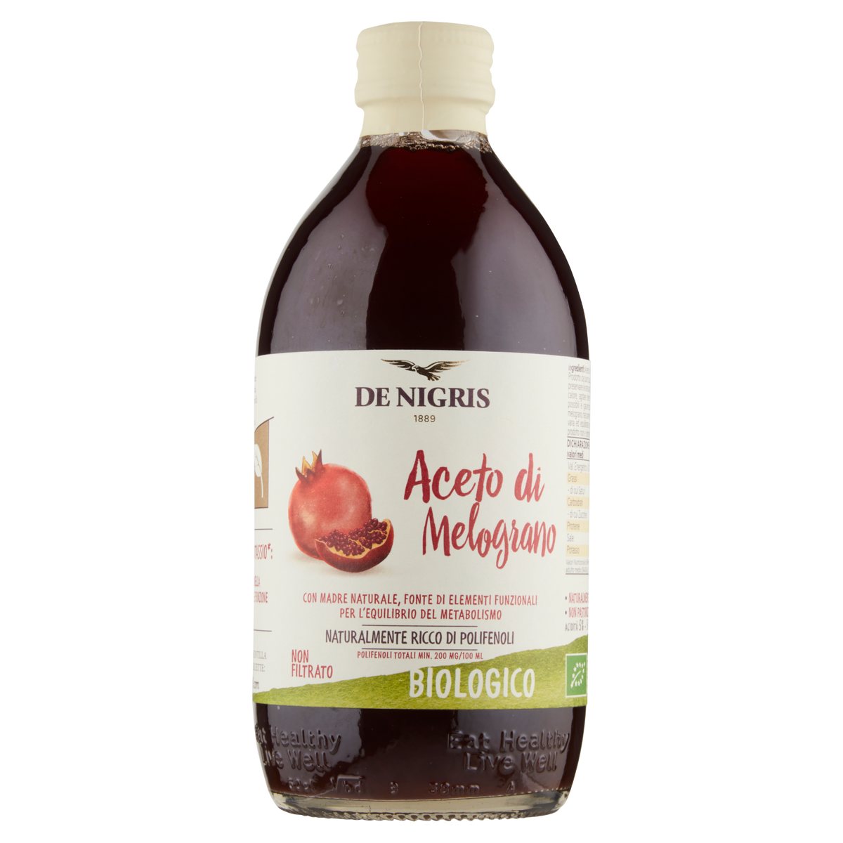 DENIGRIS ACETO DI MELOGRANO ORGANIC 500ml (6 in a box)