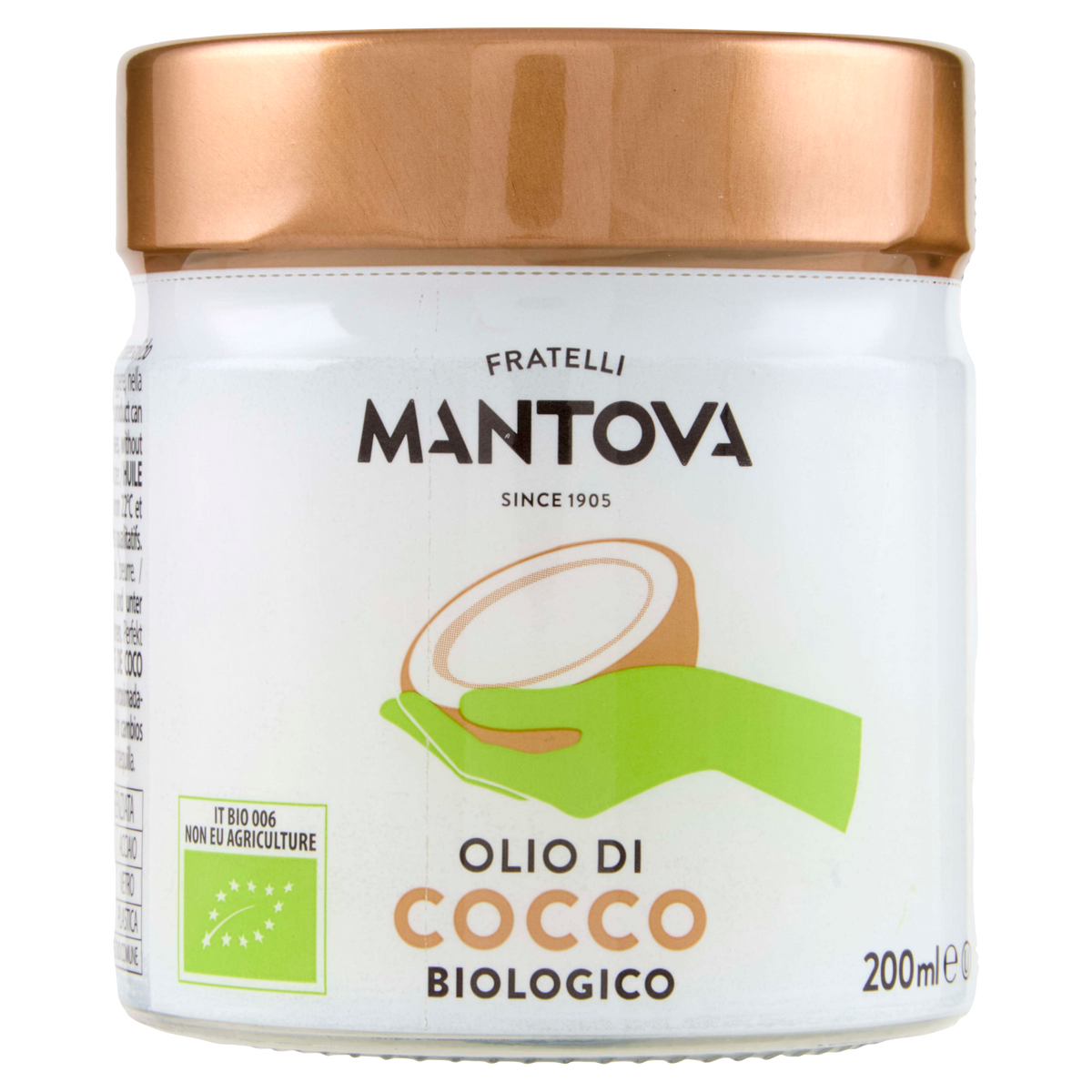 MANTOVA OLIO COCCO ORGANIC 200ml (6 in a box)