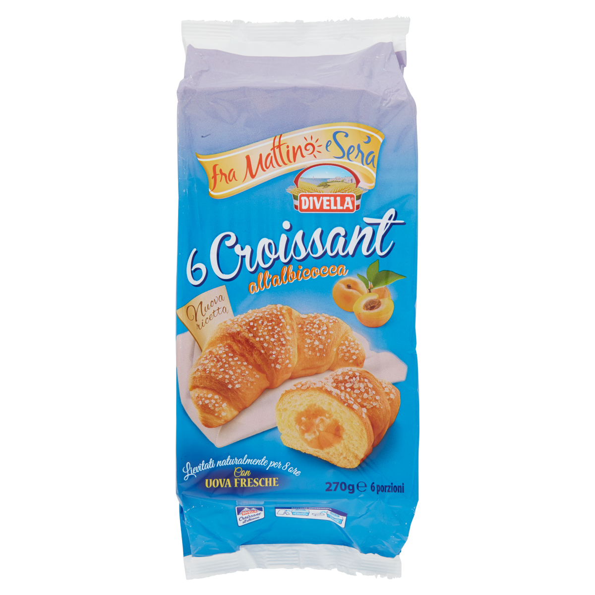 DIVELLA CROISSANT ALBICOCCA 270g (12 in a box)