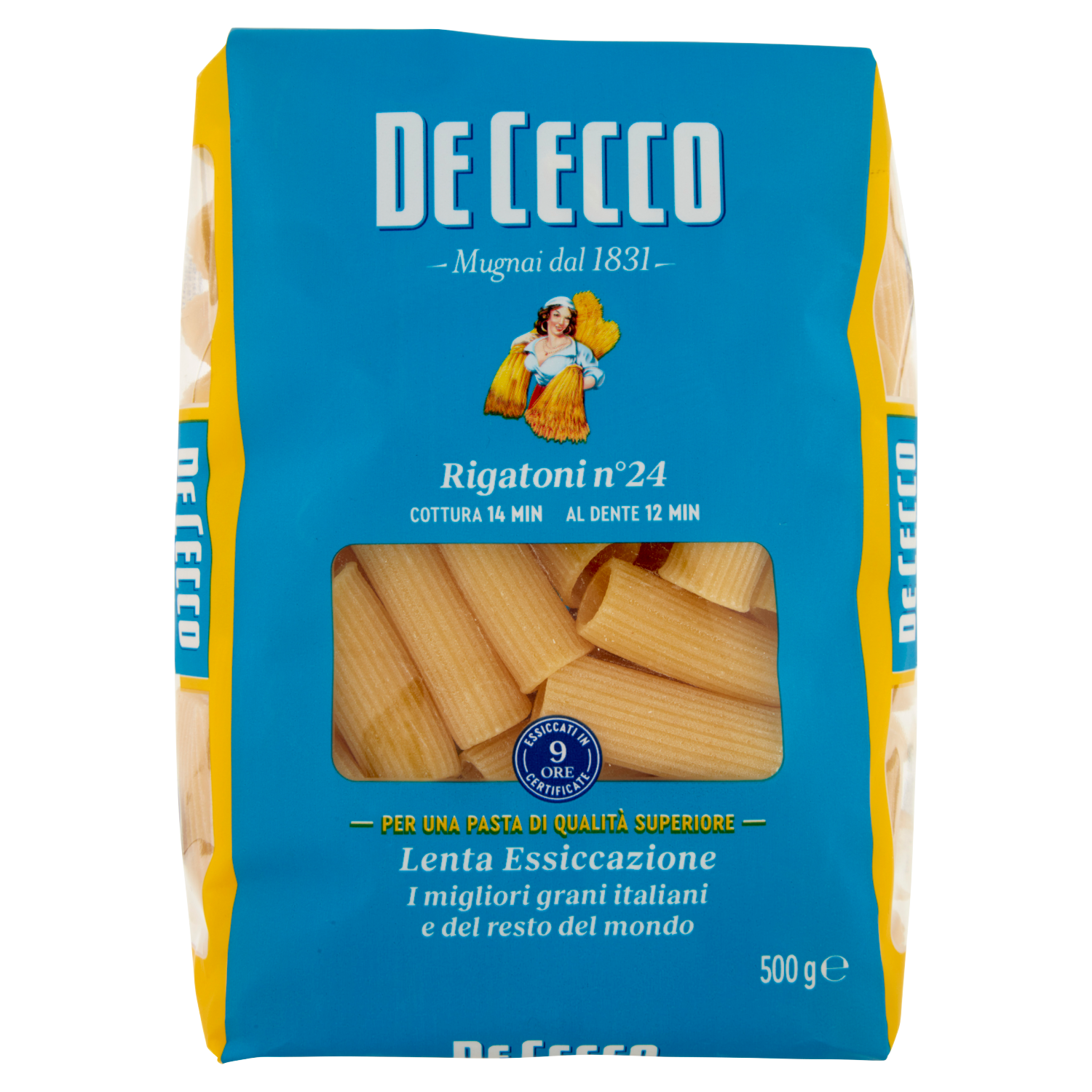 DE CECCO PASTA DI SEMOLA RIGATONI N°24 500g (24 in a box)