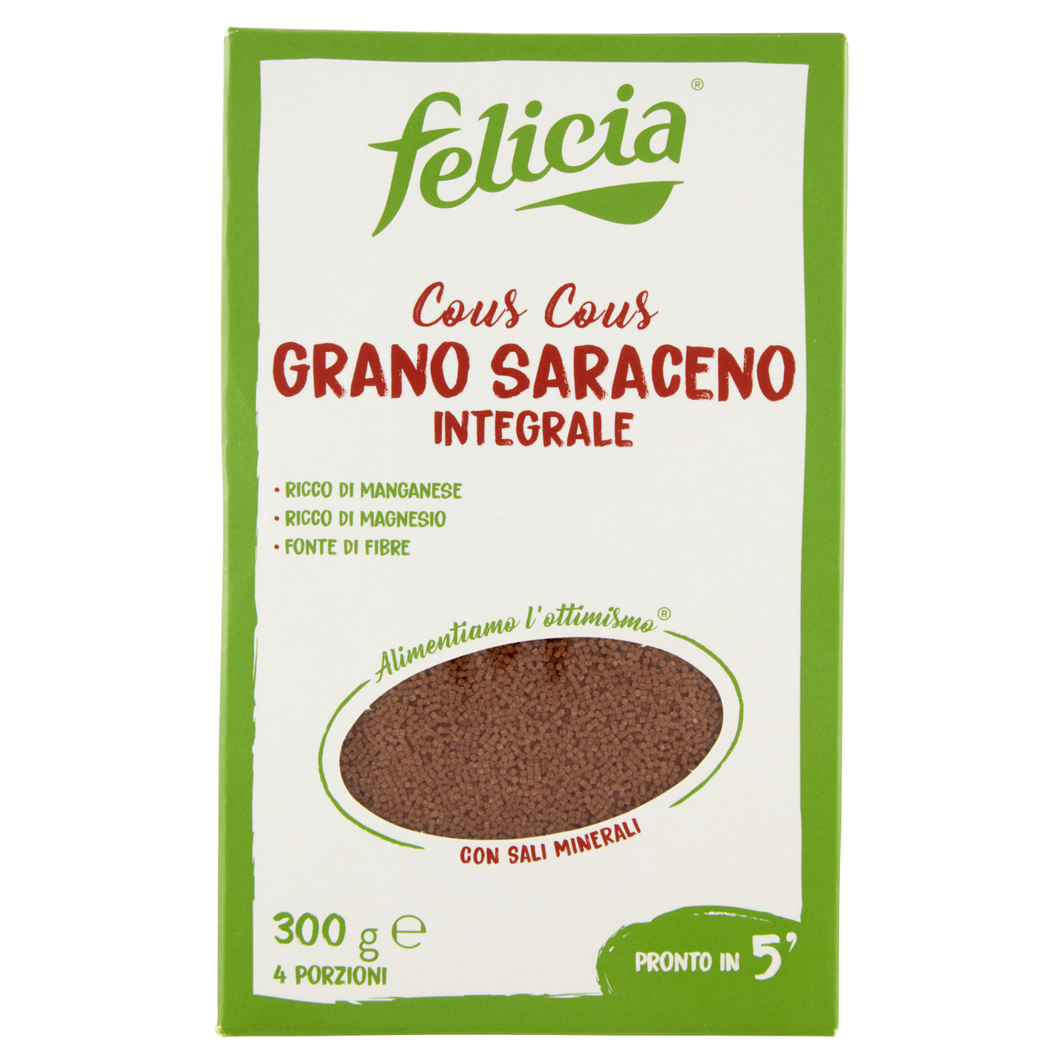 FELICIA COUS COUS GRANO SARRACENO INTEGRALE 300g (12 in a box)