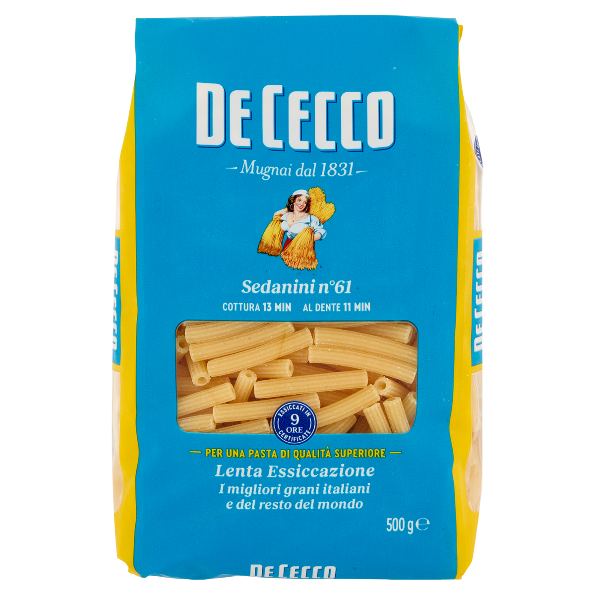 DE CECCO PASTA DI SEMOLA SEDANINI N°61 500g (24 in a box)