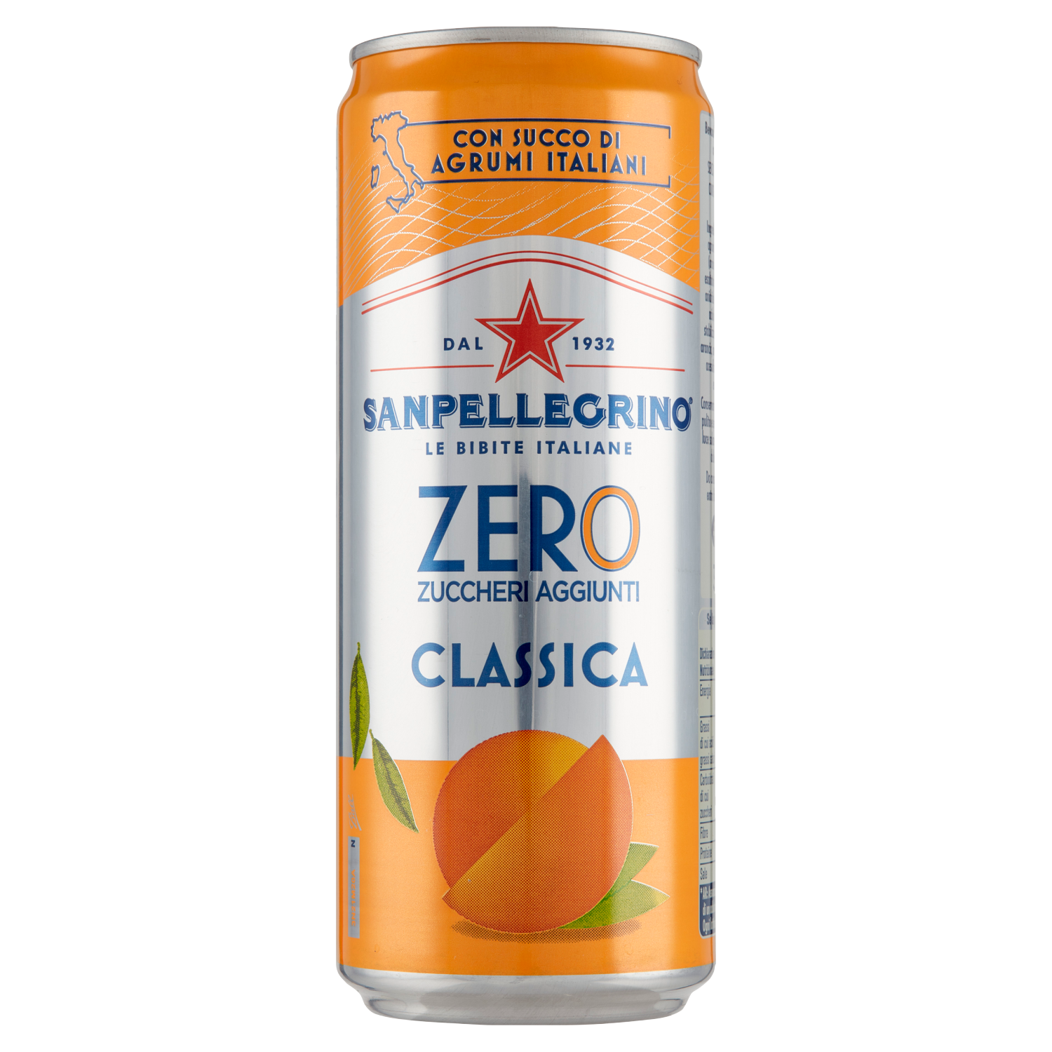 SANPELLEGRINO ARANCIATA ZERO 330ml (24 in a box)