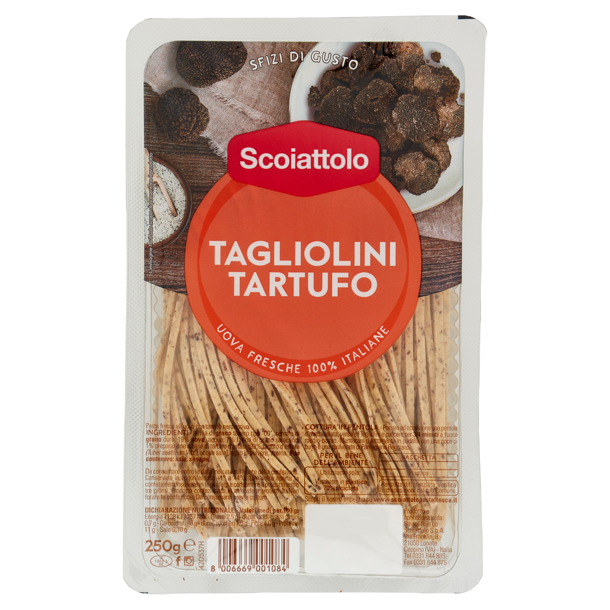 SCOIATTOLO TAGLIOLINI AL TARTUFO 250g (6 in a box)