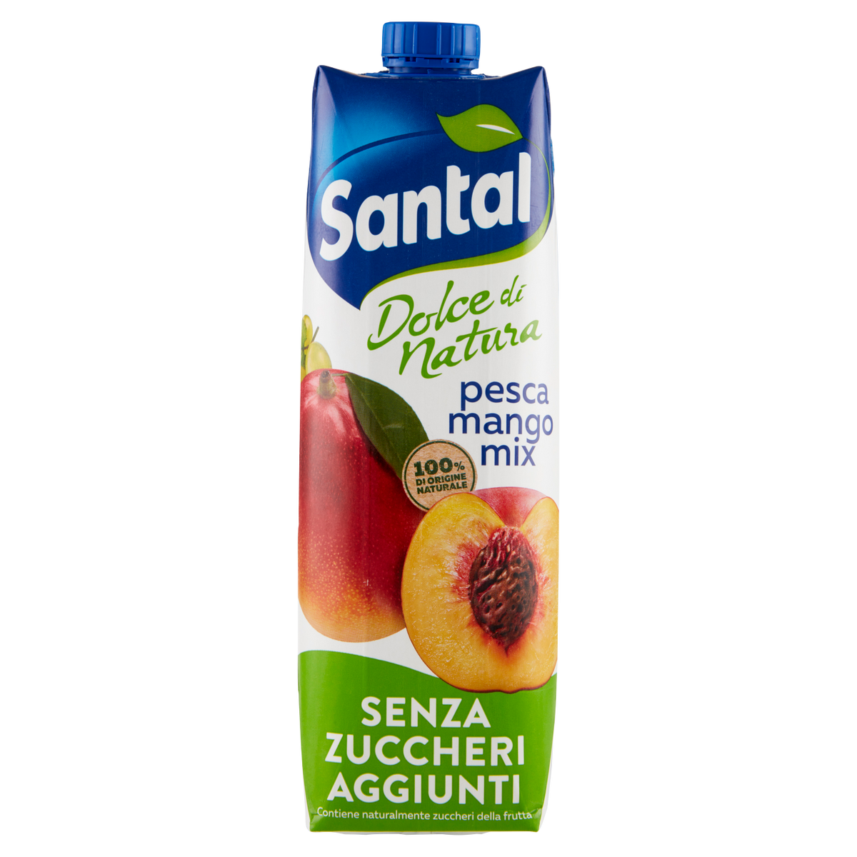 SANTAL PESCA E MANGO no added sugar 1lt (12 in a box)