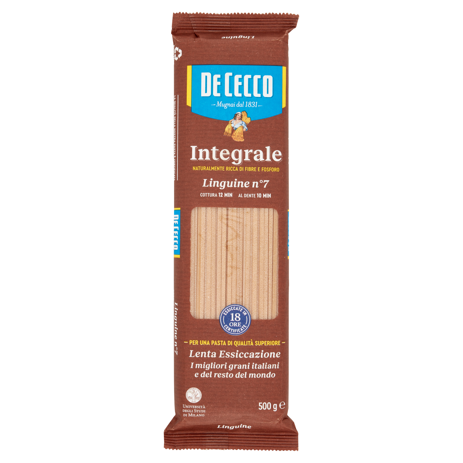 DE CECCO LINGUINE N°7 INTEGRALI 500g(24 in a box)