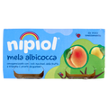 NIPIOL OMOGENEIZZATO ALLA FRUTTA Apricot and apple 80g X2 160g (12 in a box)