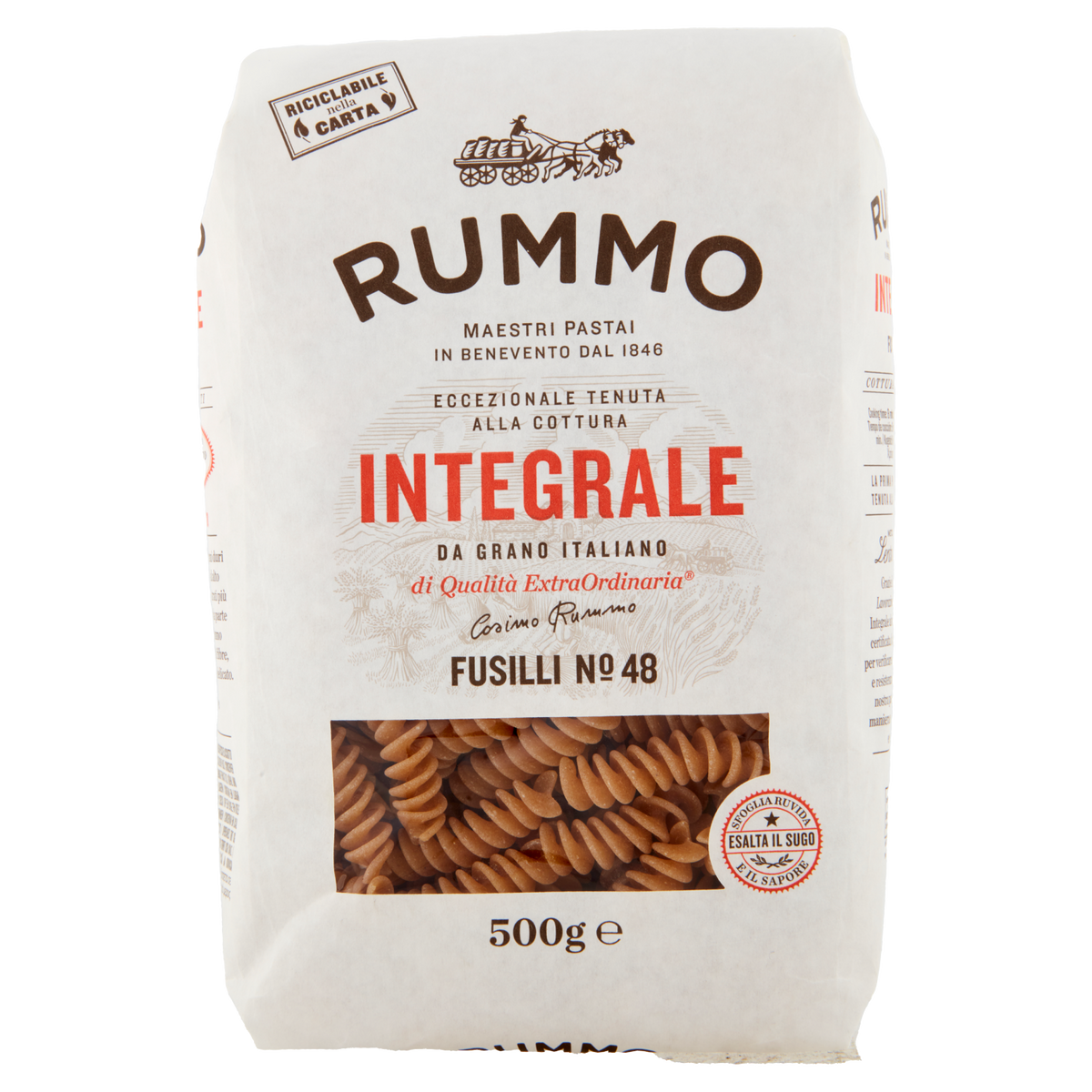 RUMMO 48 FUSILLI INTEGRALI 500g (16 in a box)