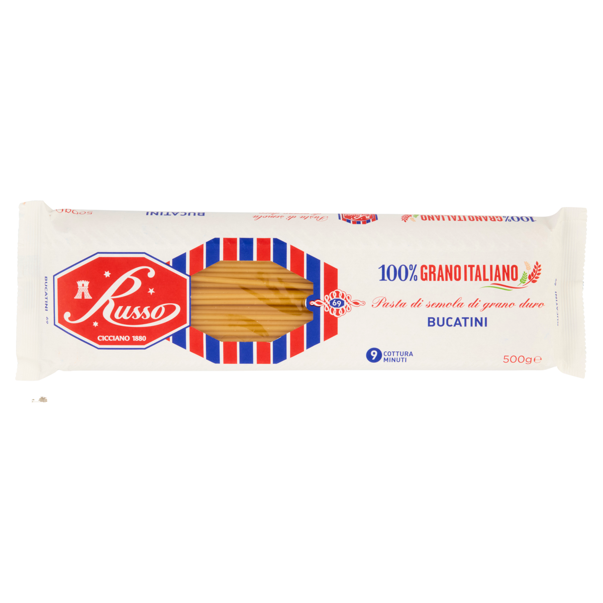 RUSSO PASTA DI SEMOLA BUCATINI 500g (24 in a box)