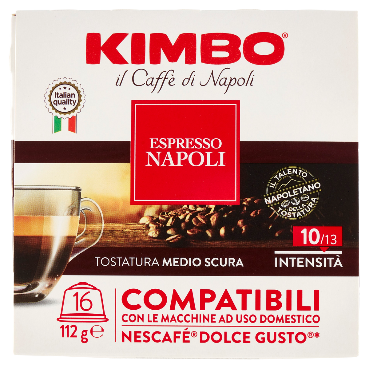 KIMBO CAPSULE NAPOLI DOLCE GUSTO 112g (6 in a box)