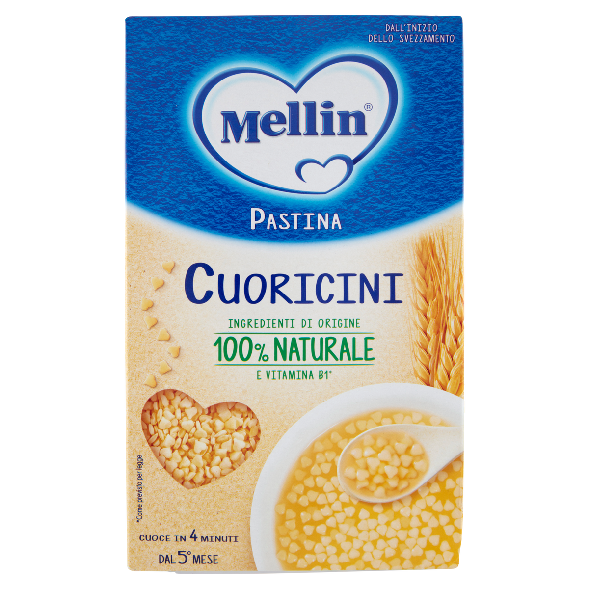 MELLIN PASTINA CUORICINI 350g (12 in a box)