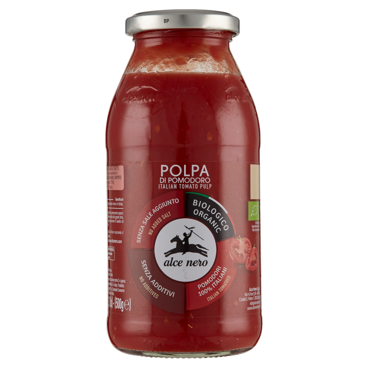 ALCENERO POLPA POMODORO ORGANIC 500g (12 in a box)