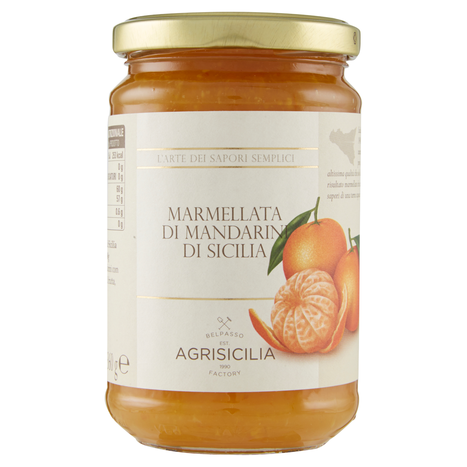 AGRISICILIA MARMELLATA MANDARINI 360g (6 in a box)