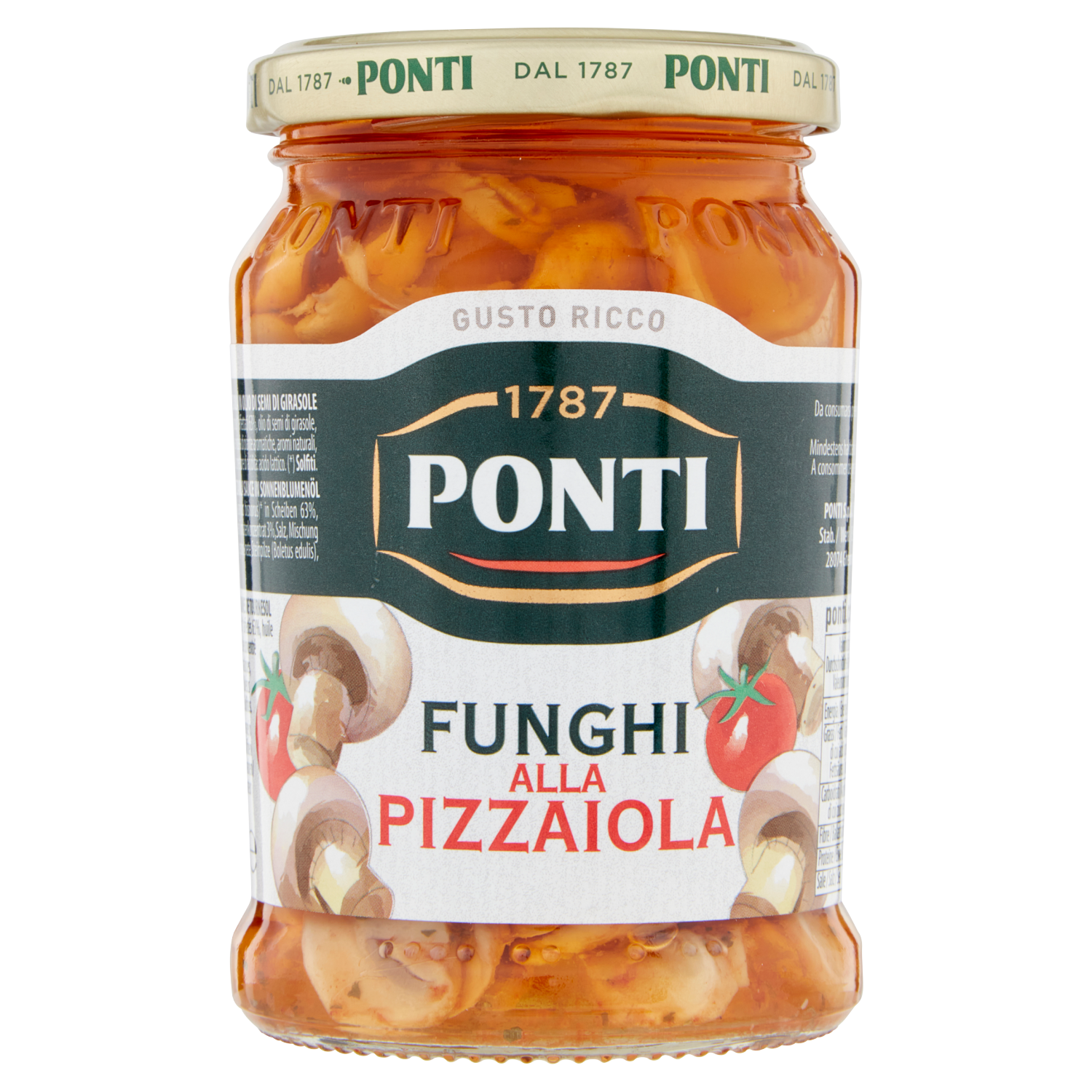 PONTI FUNGHI ALLA PIZZAIOLA 300g (12 in a box)