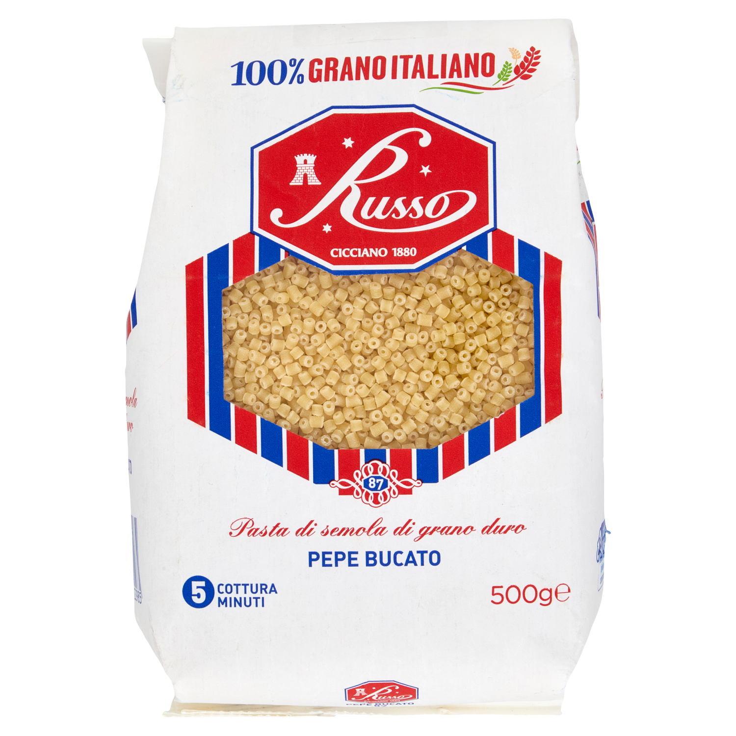 RUSSO PASTINA PEPE BUCATO 500g (20 in a box)