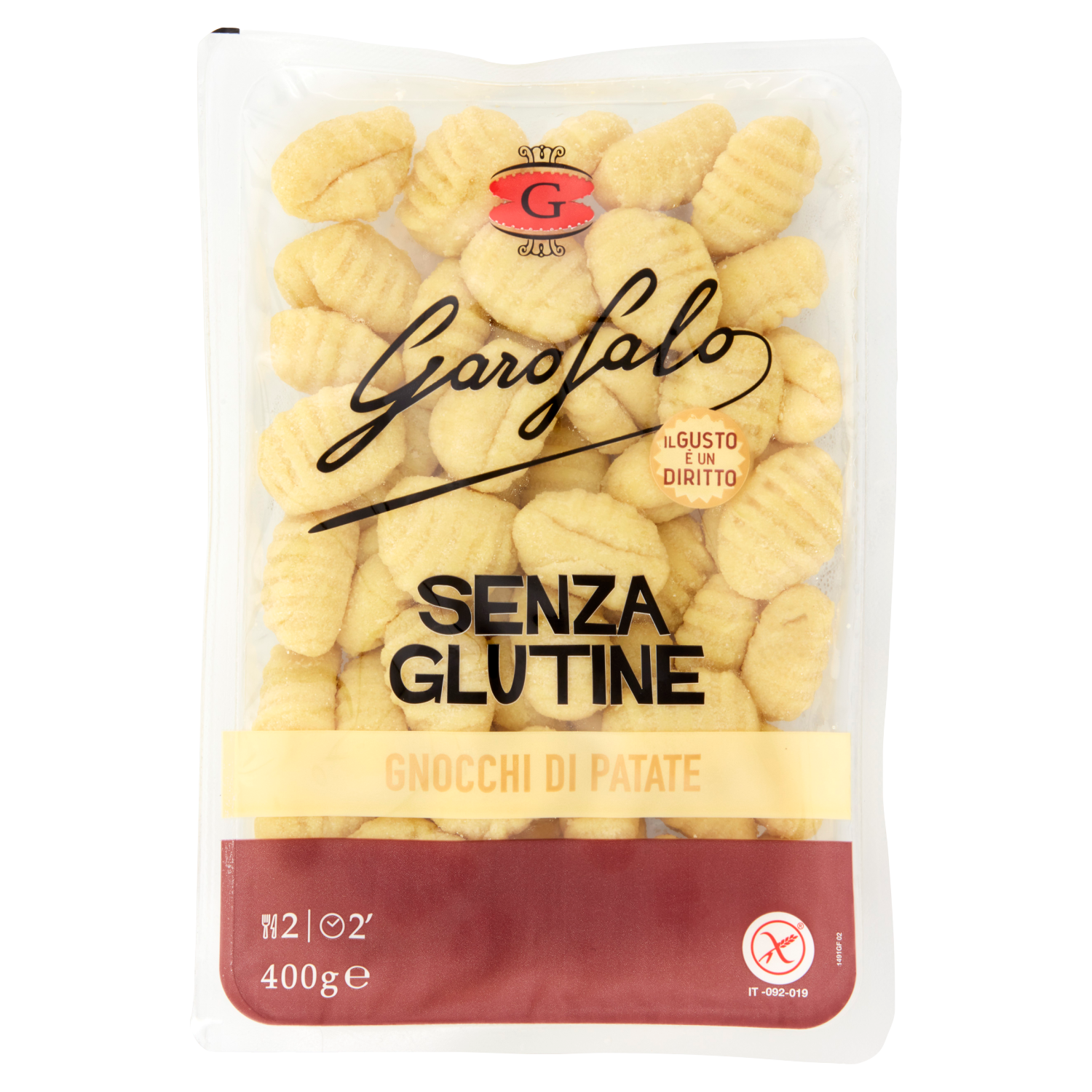 GAROFALO PASTA SENZA GLUTINE GNOCCO DI PATATE 400g (6 in a box)