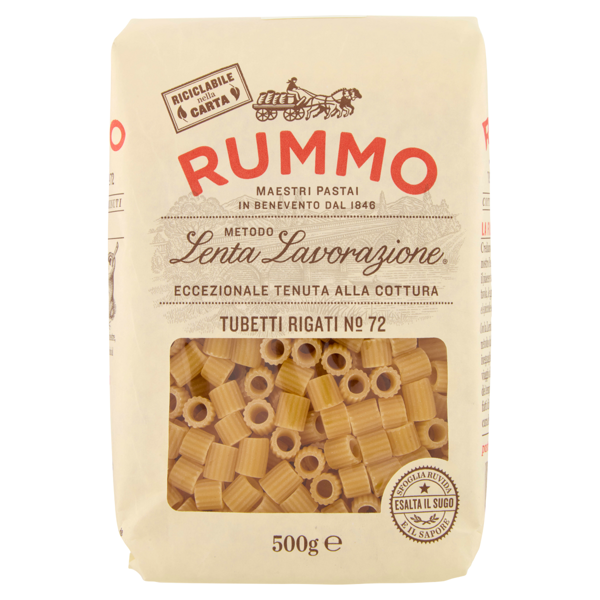 RUMMO TUBETTI RIGATI N.72 500g (16 in a box)