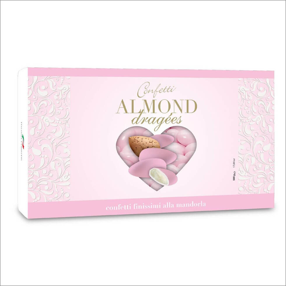 MAXTRIS CONFETTI ALMOND ROSA 500g (6 in a box)available fro our italian retail store