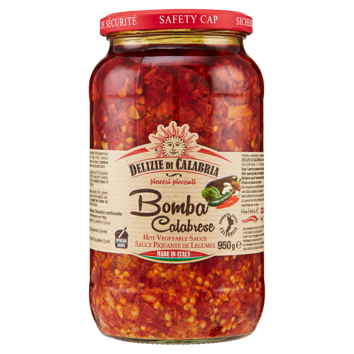 DELIZIE CALABRIA BOMBA CALABRESE 950g (6 in a box)