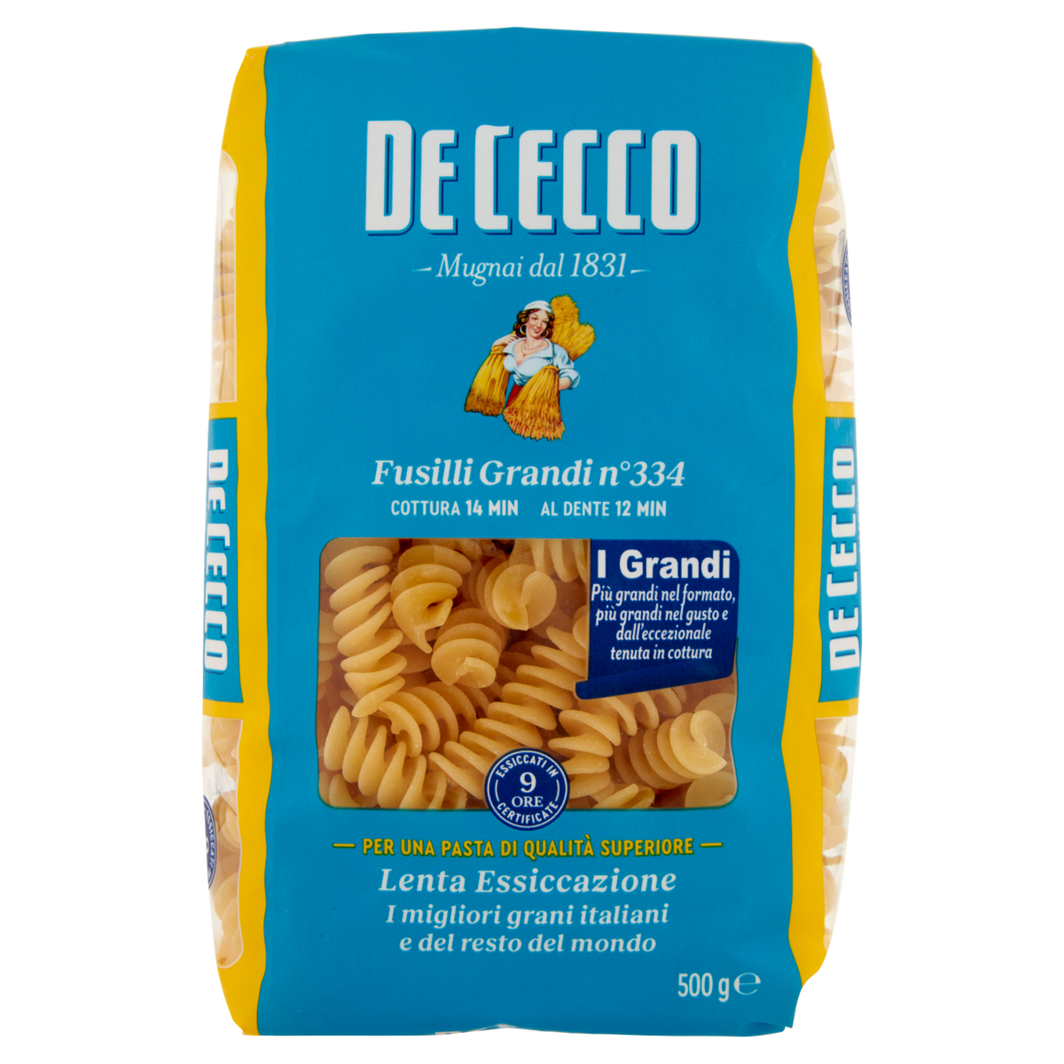 DE CECCO FUSILLI GRANDI N.334 500g(24 in a box)