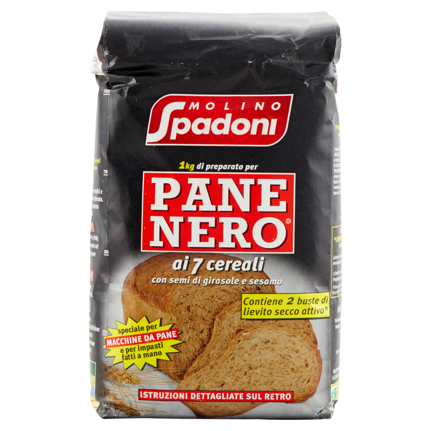 MOLINO SPADONI FARINA PER PANE NERO AI 7 CEREALI 1kg (10 in a box)