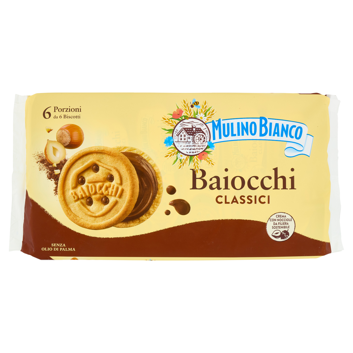 MULINO BIANCO BAIOCCHI SNACK X6 336g (12 in a box)