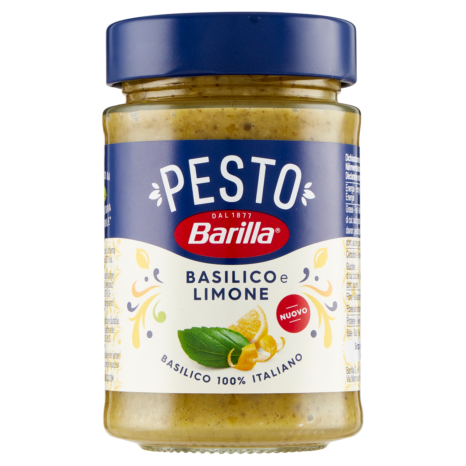 BARILLA PESTO LIMONE 190g (12 in a box)