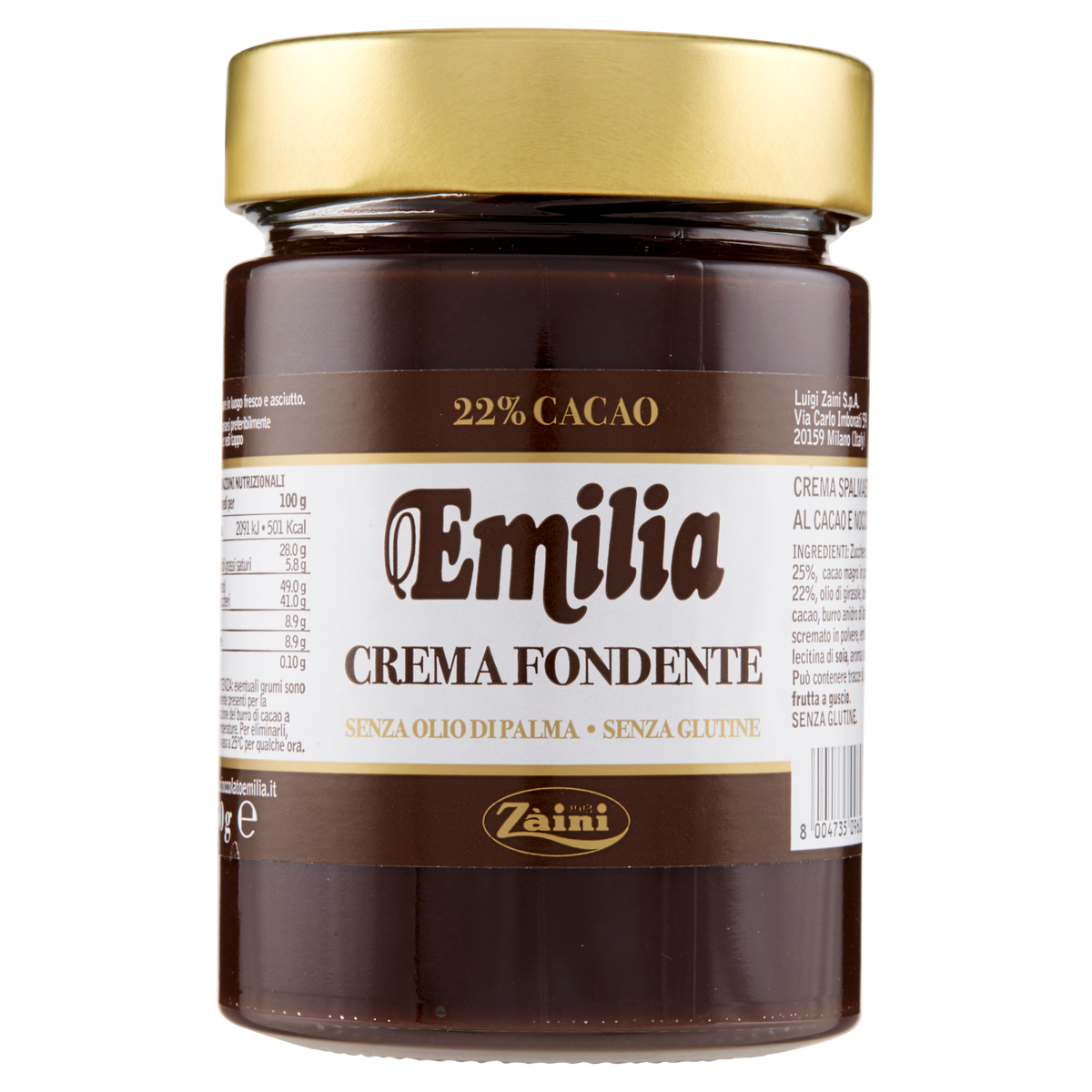 ZAINI EMILIA CREMA FONDENTE 350g (6 in a box)