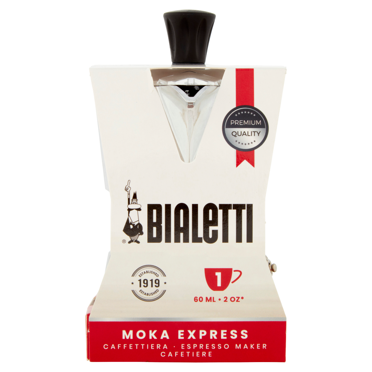 BIALETTI MOKA 1 cup 1 PZ (6 in a box)